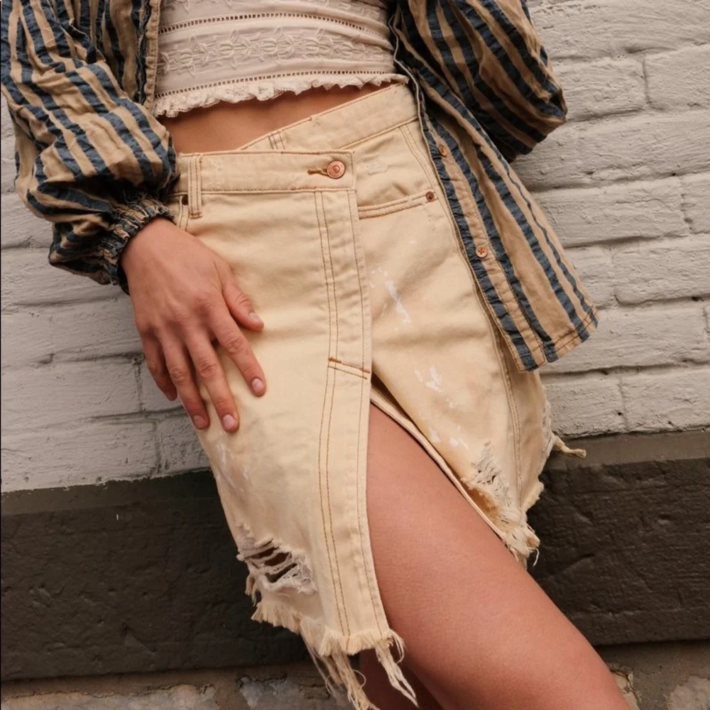 NWT Free People Parker Wrap Skirt